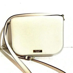 Kate spade cream saffiano leather crossbody handbag
